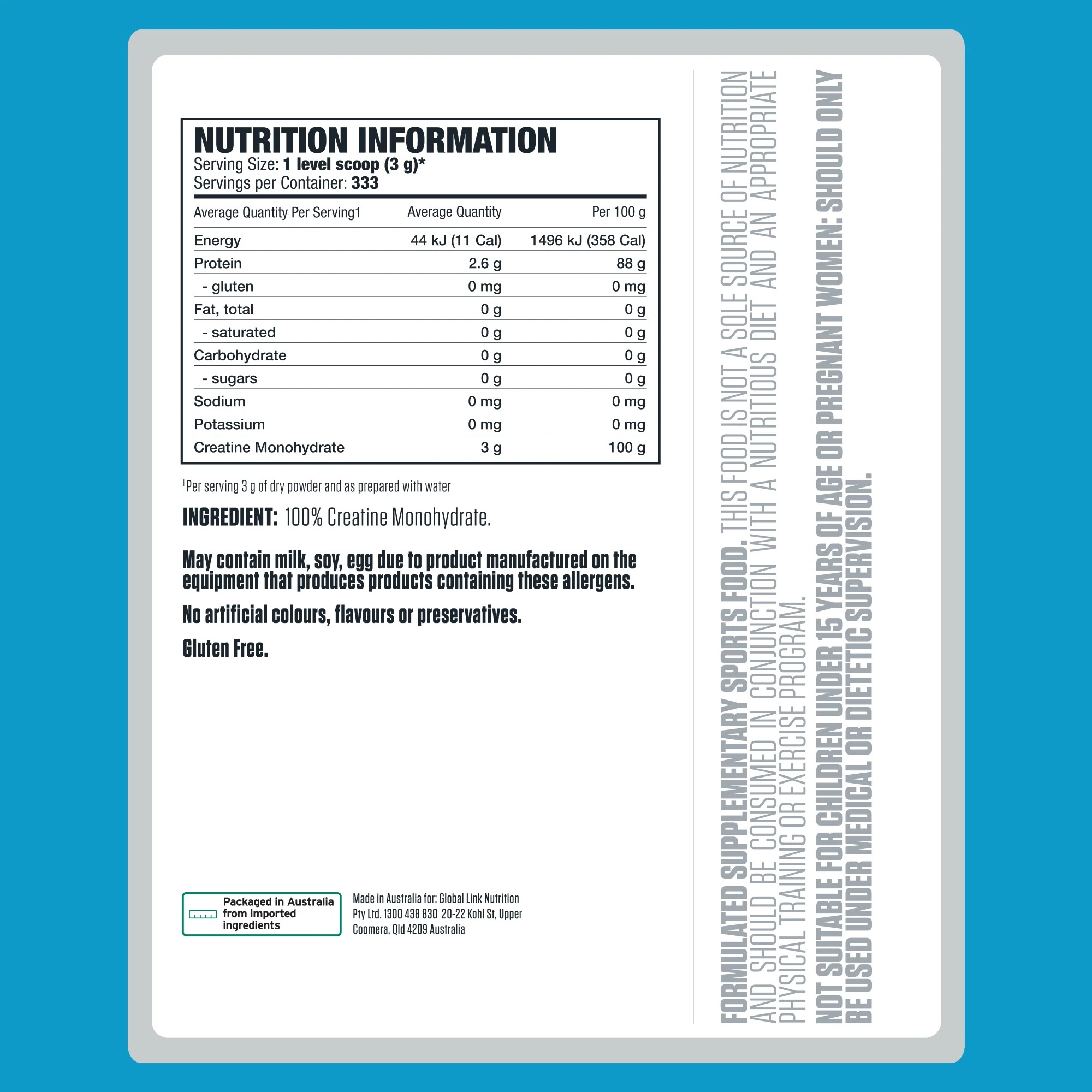 100% Pure Creatine by Genetix Nutrition Essentials - Image 5