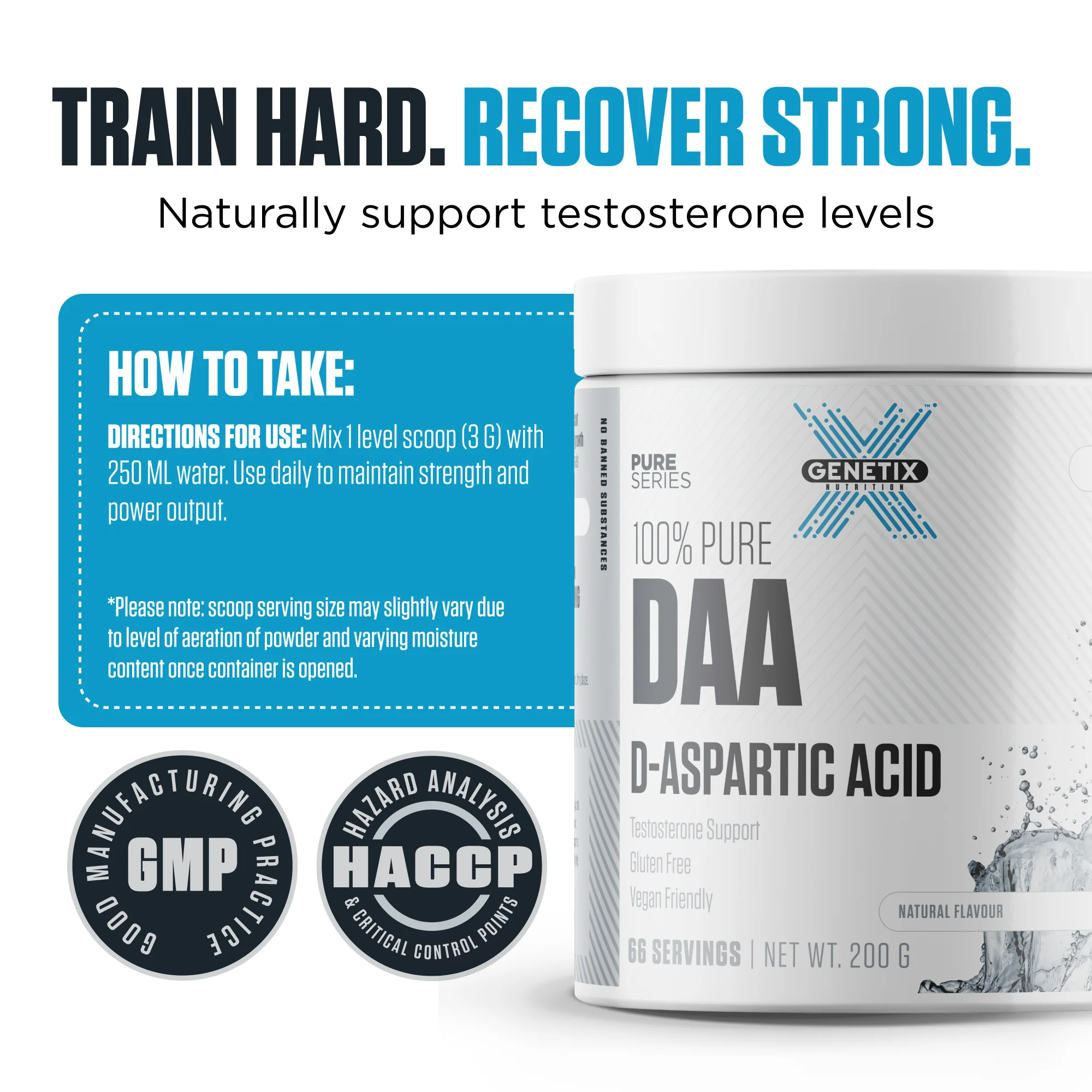 100% Pure D-Aspartic Acid By Genetix Nutrition Essentials - Image 6