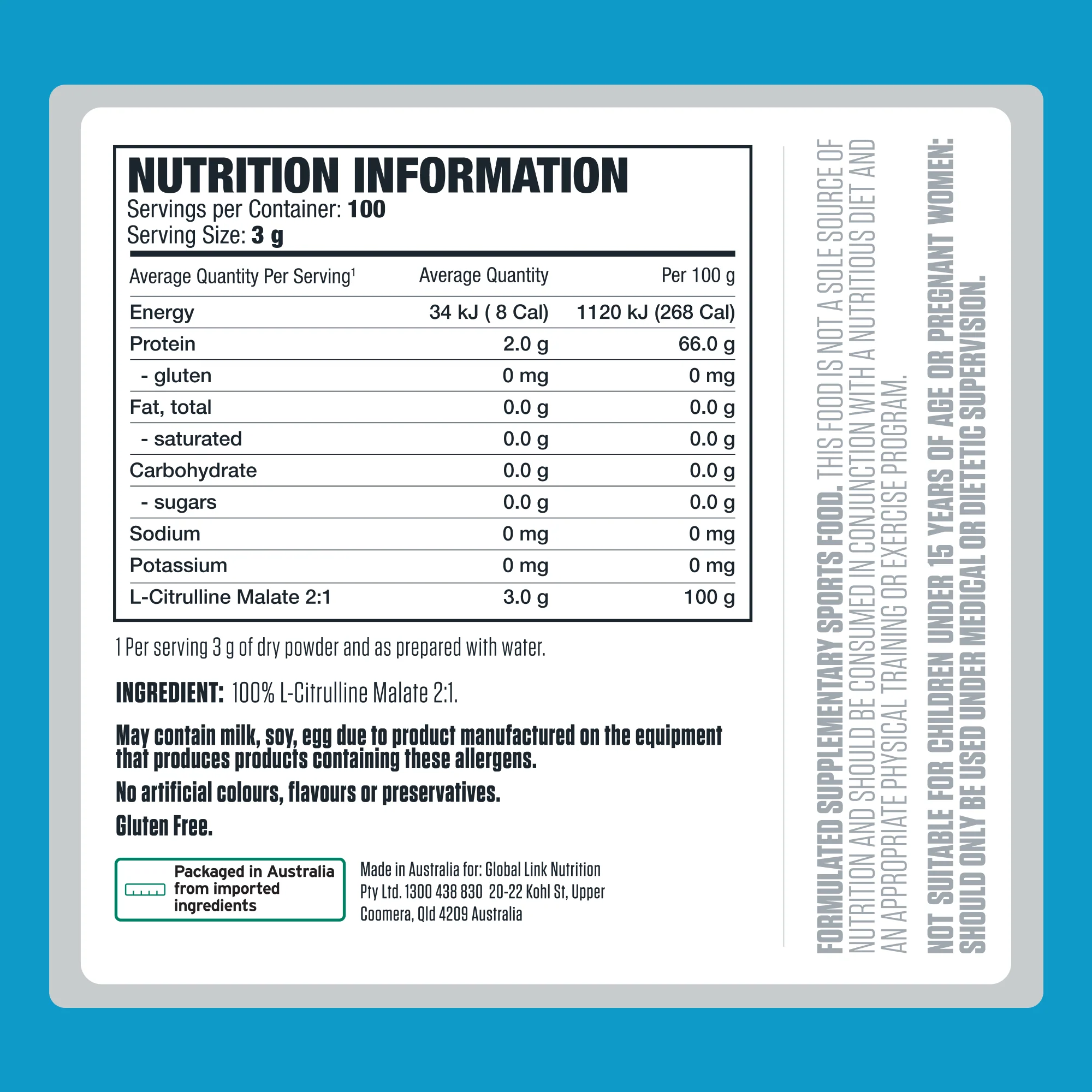 100% Pure L-Citrulline by Genetix Nutrition Essentials - Image 5