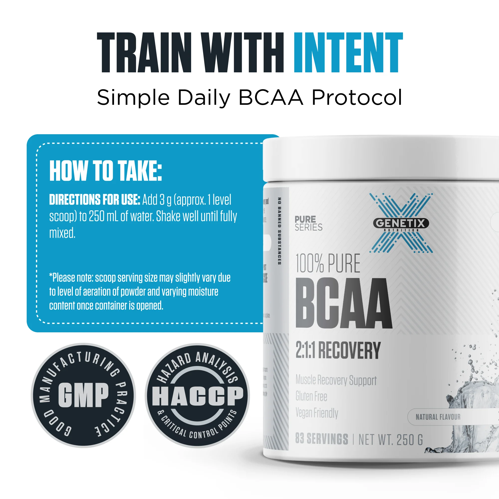 100% Pure BCAA by Genetix Nutrition Essentials - Image 6