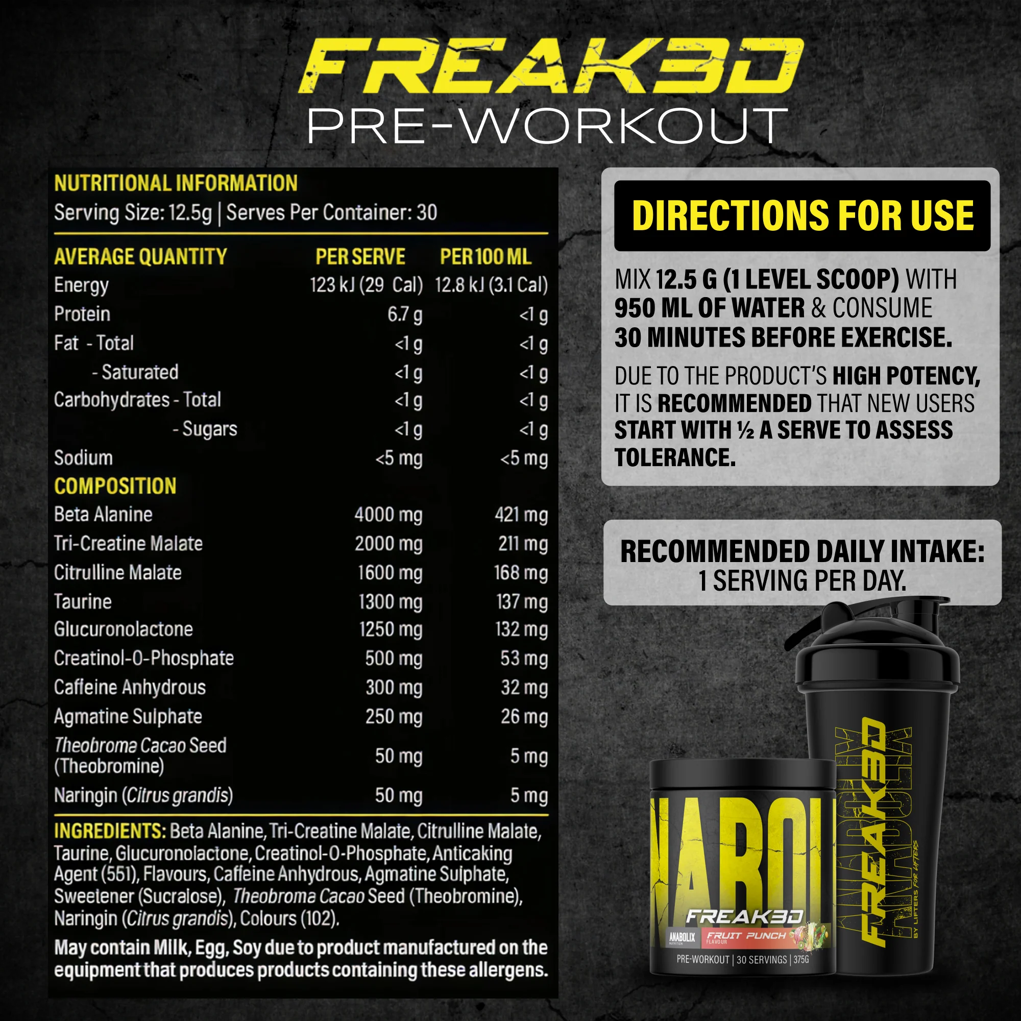 Freak3d Pre-Workout by Anabolix Nutrition - Image 12