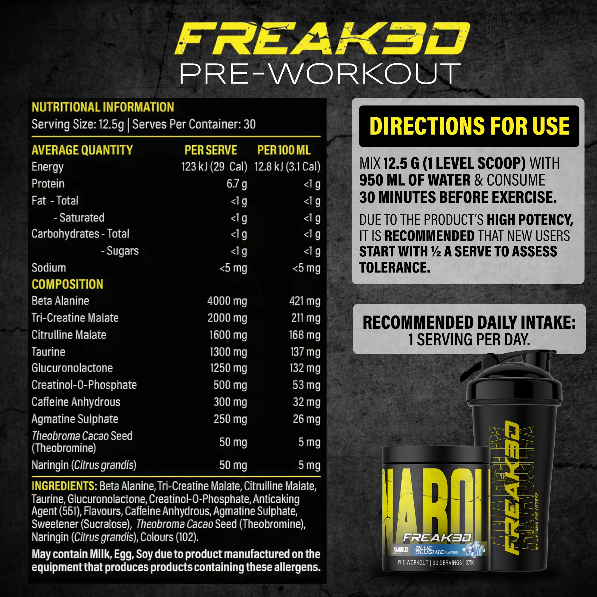 Freak3d Pre-Workout by Anabolix Nutrition - Image 23