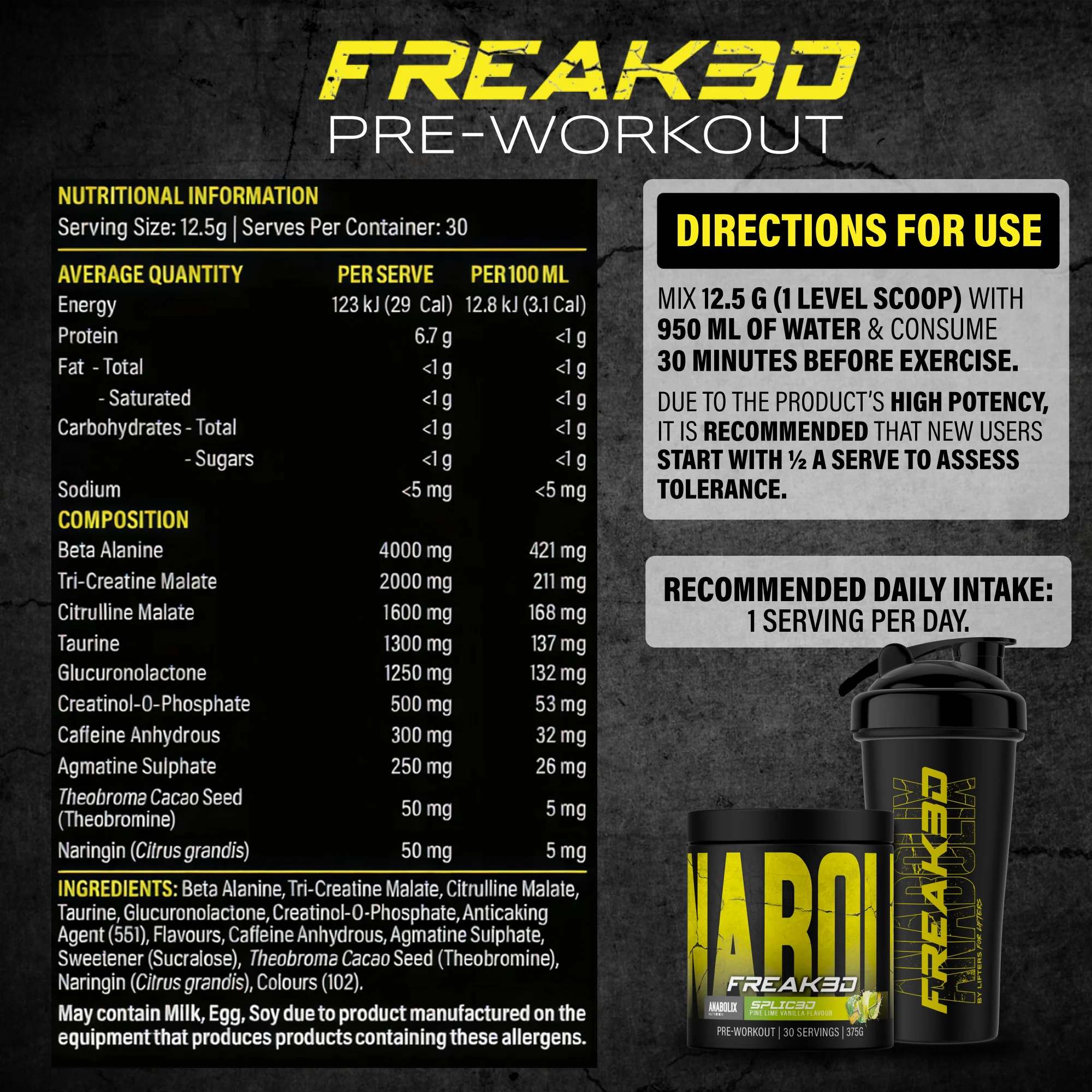 Freak3d Pre-Workout by Anabolix Nutrition - Image 8
