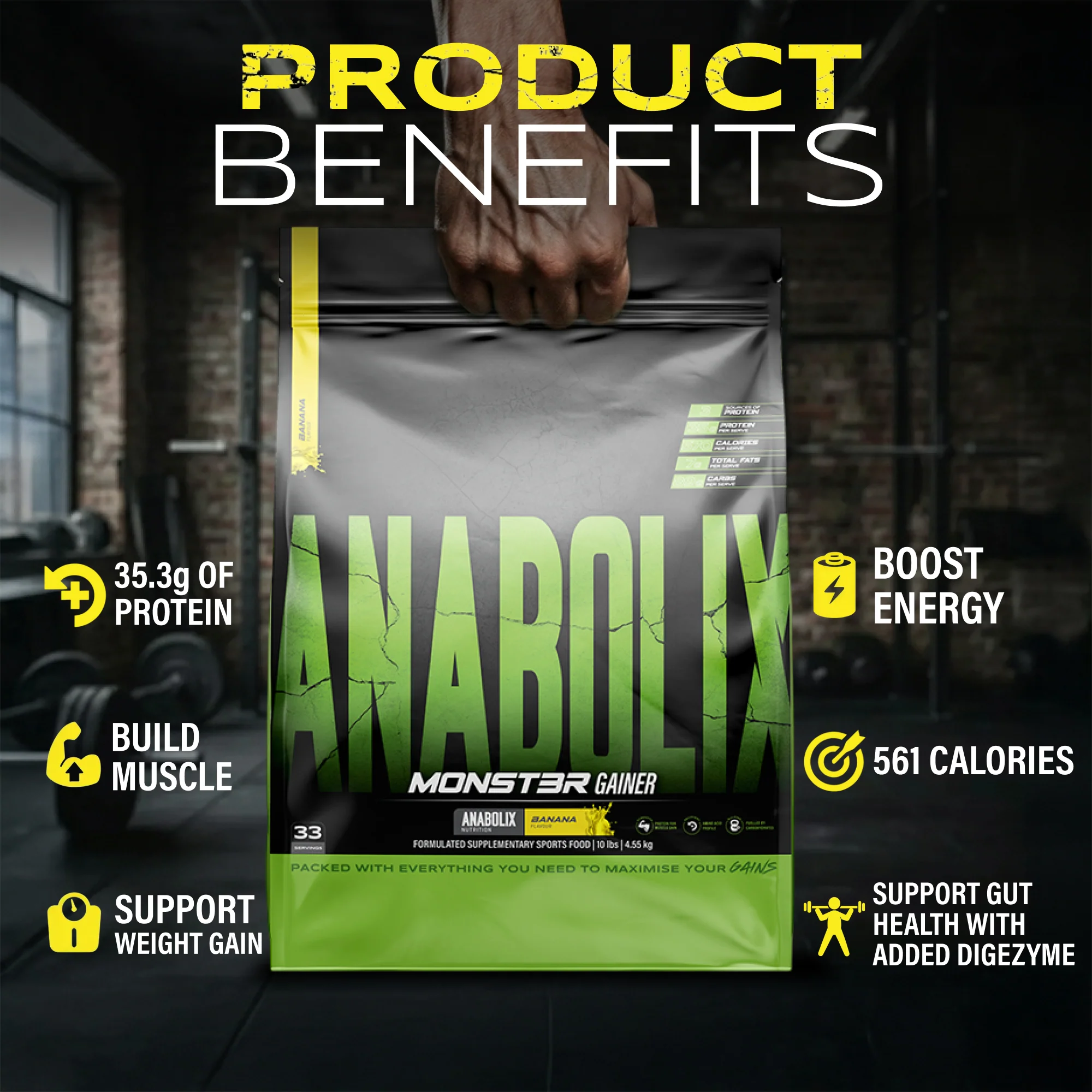 Monst3r Gainer by Anabolix Nutrition - Image 6