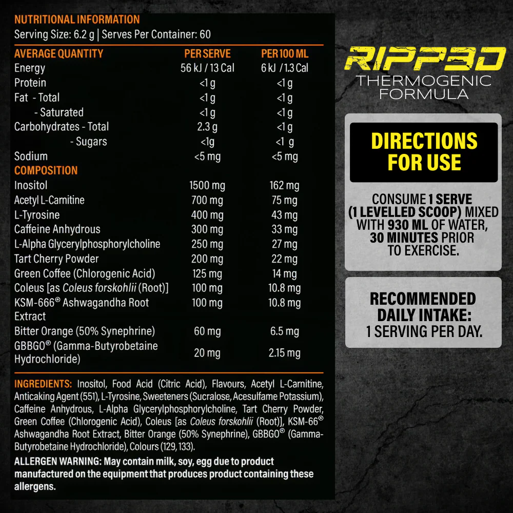 Ripp3d Fat Burner by Anabolix Nutrition - Image 7